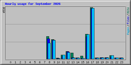 Hourly usage for September 2026